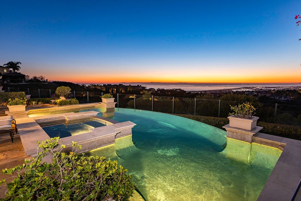 The Newport Coast Home boasts coastal southern California grandeur throughout on a front row unobstructed hilltop now available for sale. This home located at 7 Sailcrest, Newport Coast, California; offering 7 bedrooms and 8 bathrooms with over 9,800 square feet of living spaces.