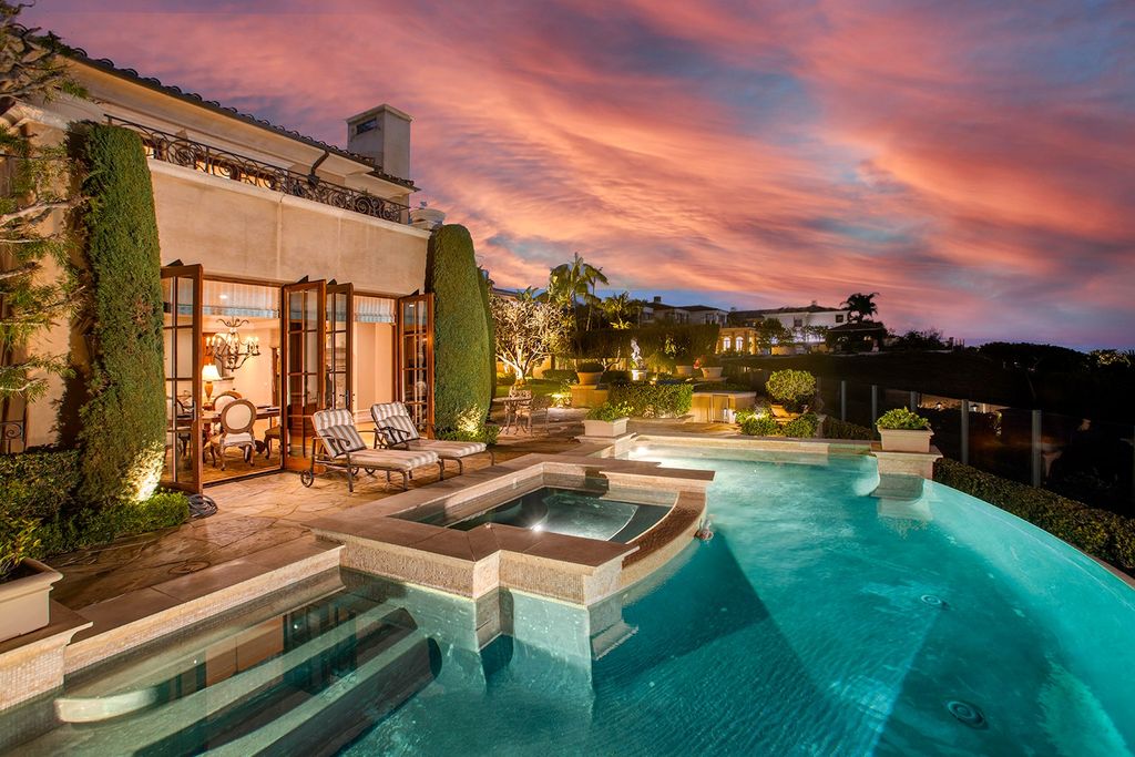 The Newport Coast Home boasts coastal southern California grandeur throughout on a front row unobstructed hilltop now available for sale. This home located at 7 Sailcrest, Newport Coast, California; offering 7 bedrooms and 8 bathrooms with over 9,800 square feet of living spaces.