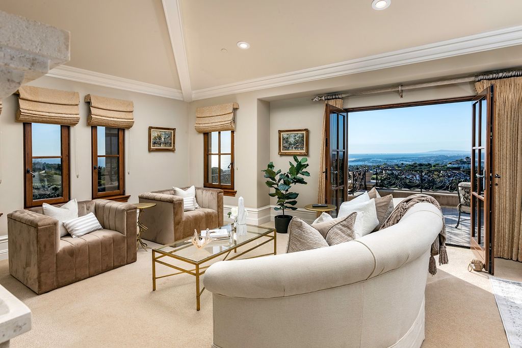 The Newport Coast Home boasts coastal southern California grandeur throughout on a front row unobstructed hilltop now available for sale. This home located at 7 Sailcrest, Newport Coast, California; offering 7 bedrooms and 8 bathrooms with over 9,800 square feet of living spaces.