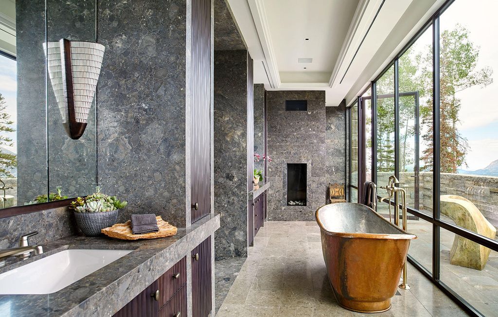 The Colorado Ski Resort is one of the finest properties in North America with unparalleled and stunning setting now available for sale. This home located at 137 Hood Park Rd, Mountain Village, Colorado; offering 8 bedrooms and 13 bathrooms with over 18,000 square feet of living spaces.