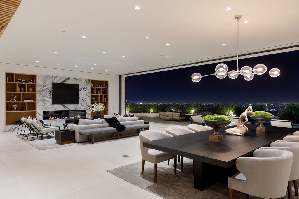 The Hollywood Hills Mansion is an amenity-rich entertainer’s paradise within walking distance to the iconic Sunset Strip now available for sale. This home located at 1422 Devlin Dr, Los Angeles, California; offering 6 bedrooms and 10 bathrooms with over 10,000 square feet of living spaces.