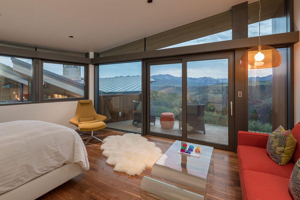 The Colorado Mansion is a modern architectural masterpiece is perched on a point featuring thrilling views of Telluride's most dramatic peaks now available for sale. This home located at 296 Gray Head Ln, Telluride, Colorado; offering 6 bedrooms and 10 bathrooms with over 11,800 square feet of living spaces.