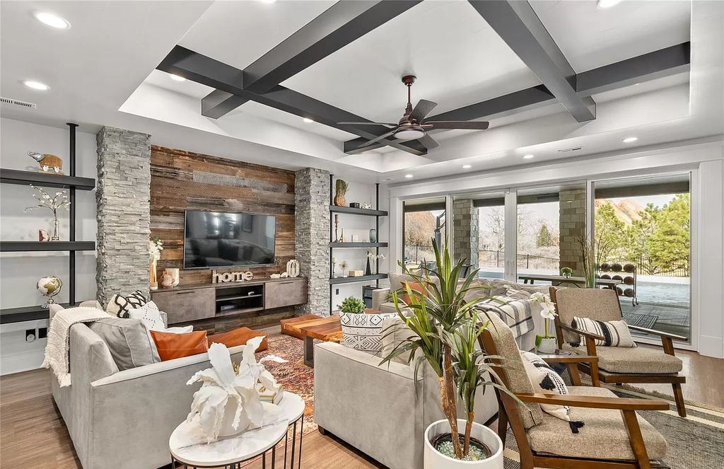 The Modern Farmhouse in Colorado is beautifully designed to maximize the expansive landscape set amidst the iconic Red Rocks now available for sale. This home located at 10655 Leonardo Pl, Littleton, Colorado; offering 4 bedrooms and 6 bathrooms with over 5,800 square feet of living spaces.