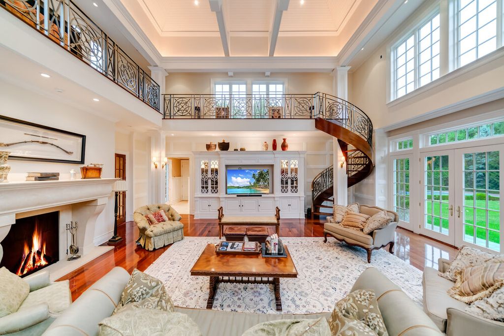 The New York Home is a perfectly manicured property located on one of the most prestigious streets on the Gold Coast of Long Island now available for sale. This home located at 110 Dupont Ests, Greenvale, New York; offering 7 bedrooms and 12 bathrooms with over 10,000 square feet of living spaces. 