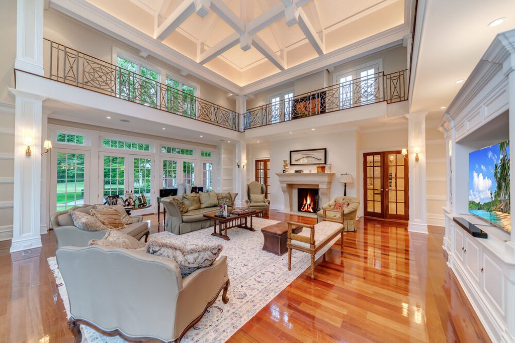 The New York Home is a perfectly manicured property located on one of the most prestigious streets on the Gold Coast of Long Island now available for sale. This home located at 110 Dupont Ests, Greenvale, New York; offering 7 bedrooms and 12 bathrooms with over 10,000 square feet of living spaces. 