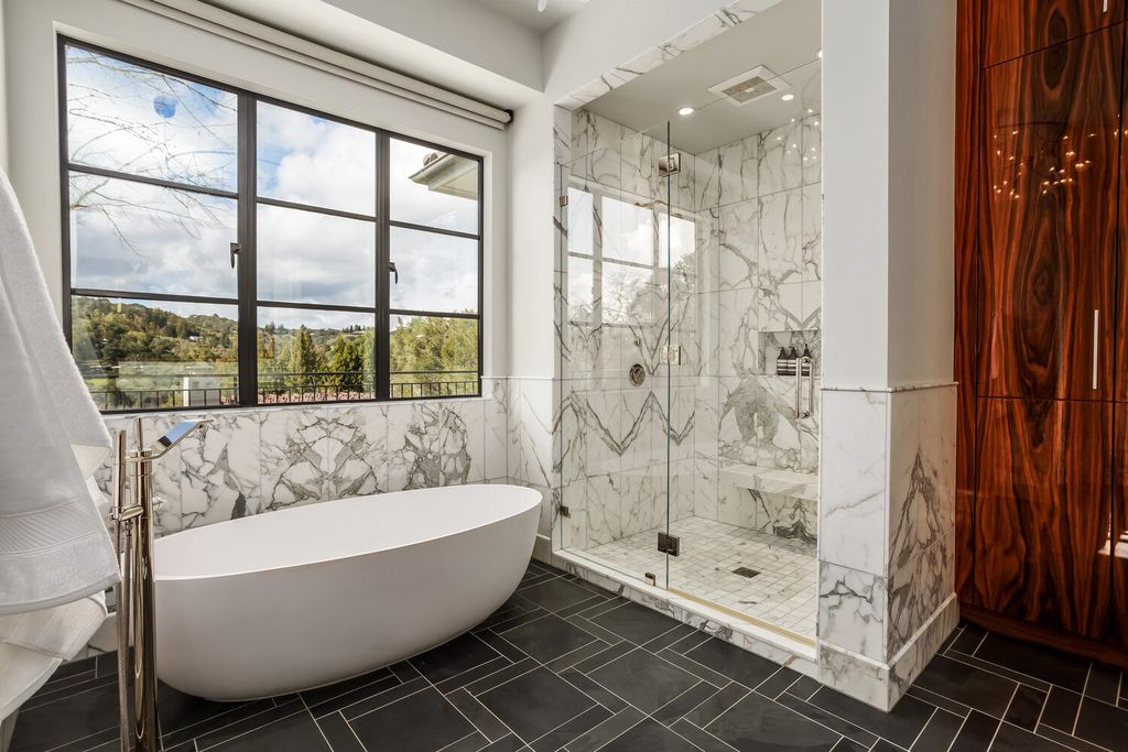 The Home in Orinda is a resort like estate where perfect design meets exquisite taste and unparalleled craftsmanship now available for sale. This home located at 519 Miner Rd, Orinda, California; offering 5 bedrooms and 9 bathrooms with over 7,000 square feet of living spaces. 