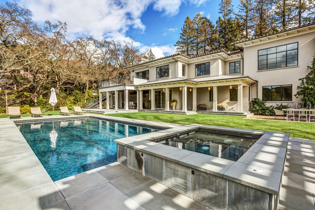 The Home in Orinda is a resort like estate where perfect design meets exquisite taste and unparalleled craftsmanship now available for sale. This home located at 519 Miner Rd, Orinda, California; offering 5 bedrooms and 9 bathrooms with over 7,000 square feet of living spaces. 