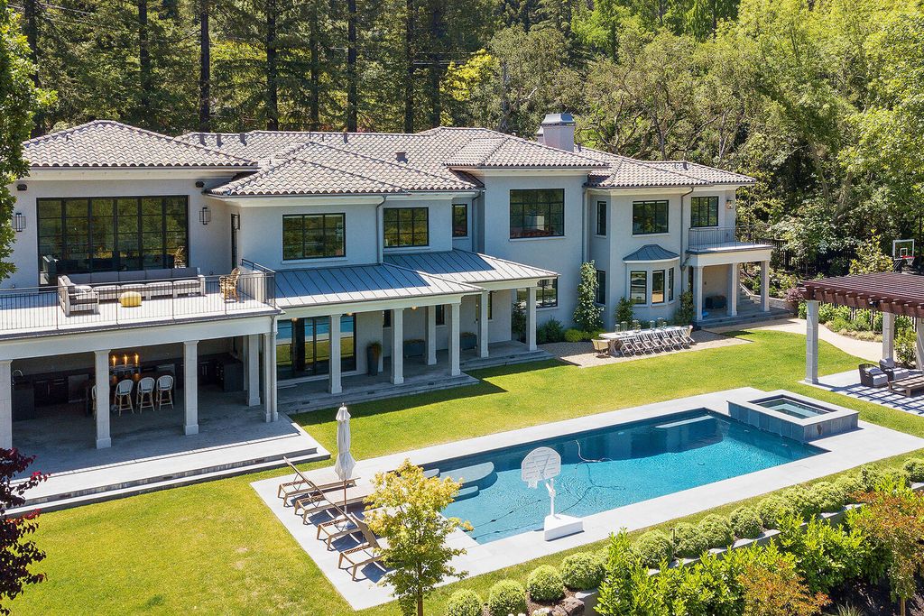 The Home in Orinda is a resort like estate where perfect design meets exquisite taste and unparalleled craftsmanship now available for sale. This home located at 519 Miner Rd, Orinda, California; offering 5 bedrooms and 9 bathrooms with over 7,000 square feet of living spaces. 