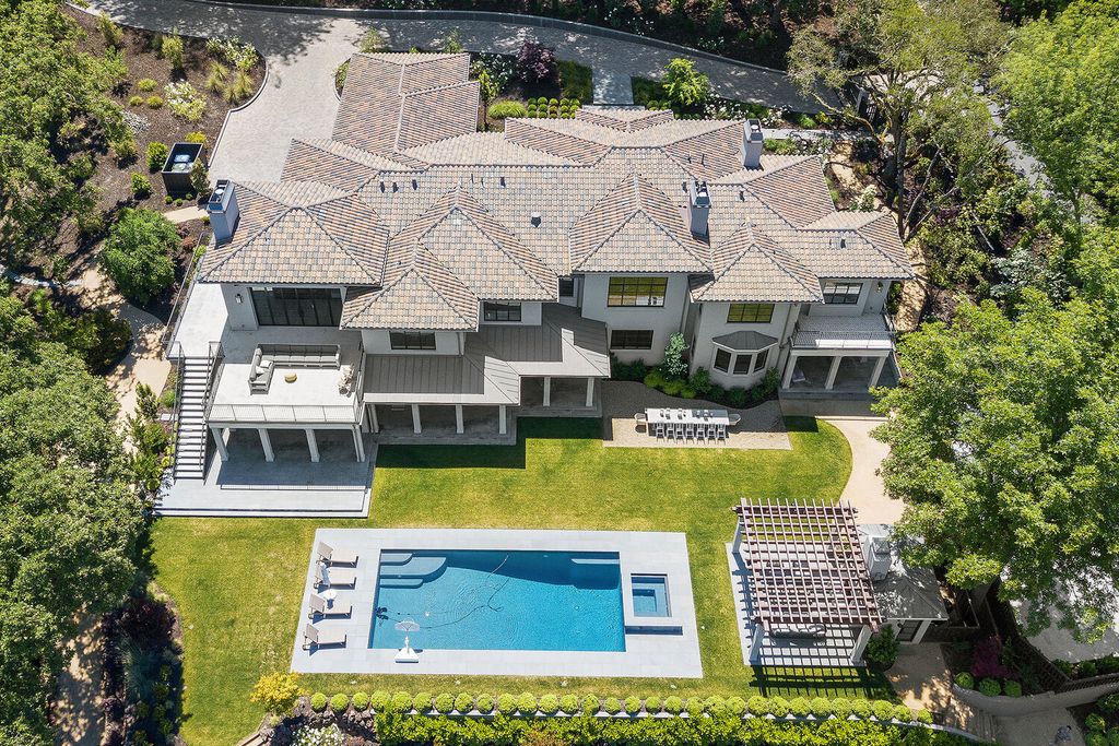 The Home in Orinda is a resort like estate where perfect design meets exquisite taste and unparalleled craftsmanship now available for sale. This home located at 519 Miner Rd, Orinda, California; offering 5 bedrooms and 9 bathrooms with over 7,000 square feet of living spaces. 