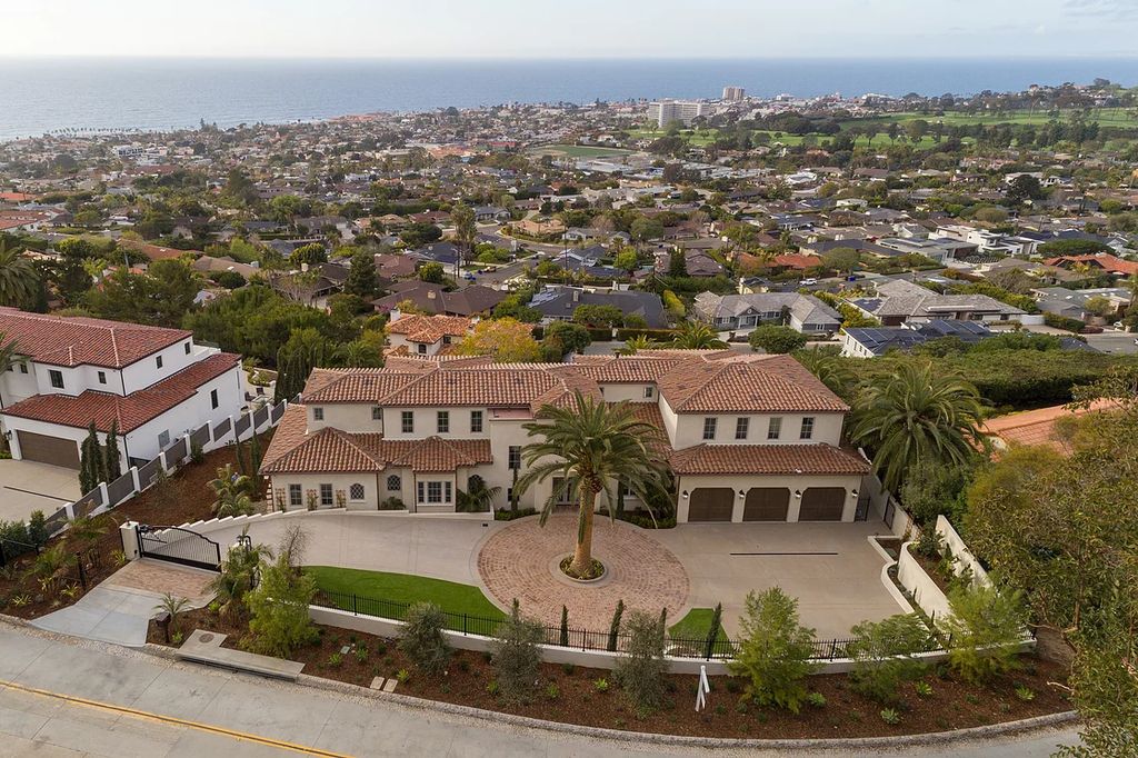 The Home in La Jolla is a Brand new construction on Muirlands Drive with panoramic ocean, village, and golf course views now available for sale. This home located at 1206 Muirlands Dr, La Jolla, California; offering 8 bedrooms and 8 bathrooms with over 7,700 square feet of living spaces.
