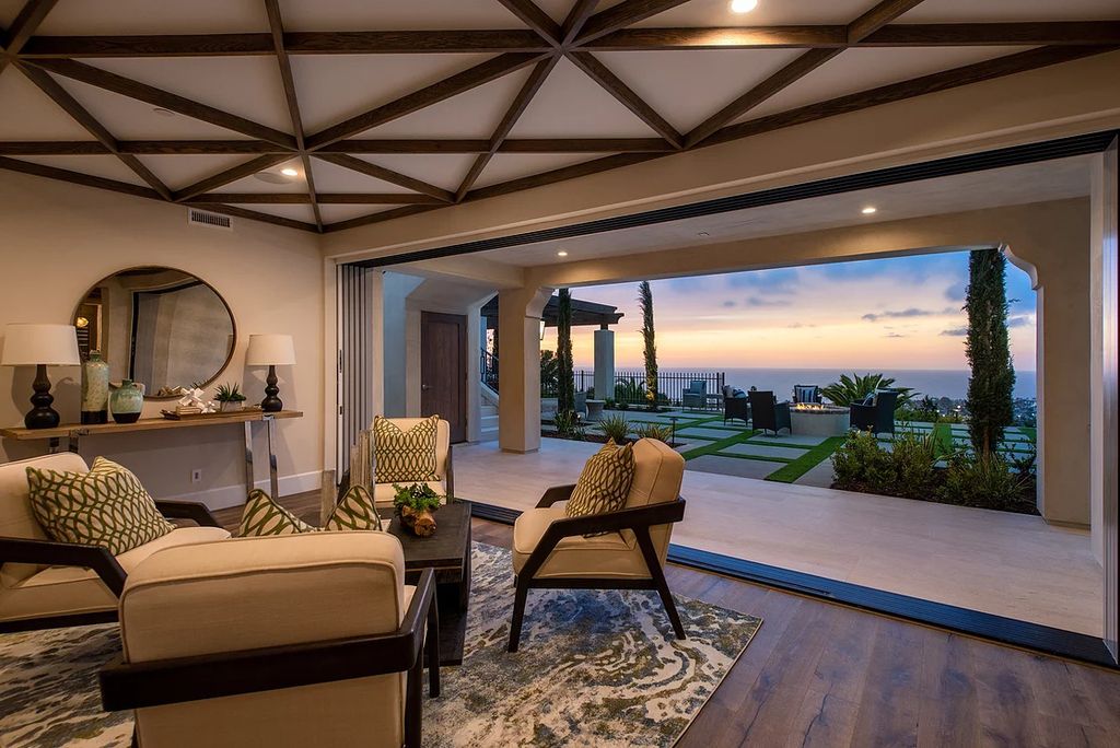 The Home in La Jolla is a Brand new construction on Muirlands Drive with panoramic ocean, village, and golf course views now available for sale. This home located at 1206 Muirlands Dr, La Jolla, California; offering 8 bedrooms and 8 bathrooms with over 7,700 square feet of living spaces.