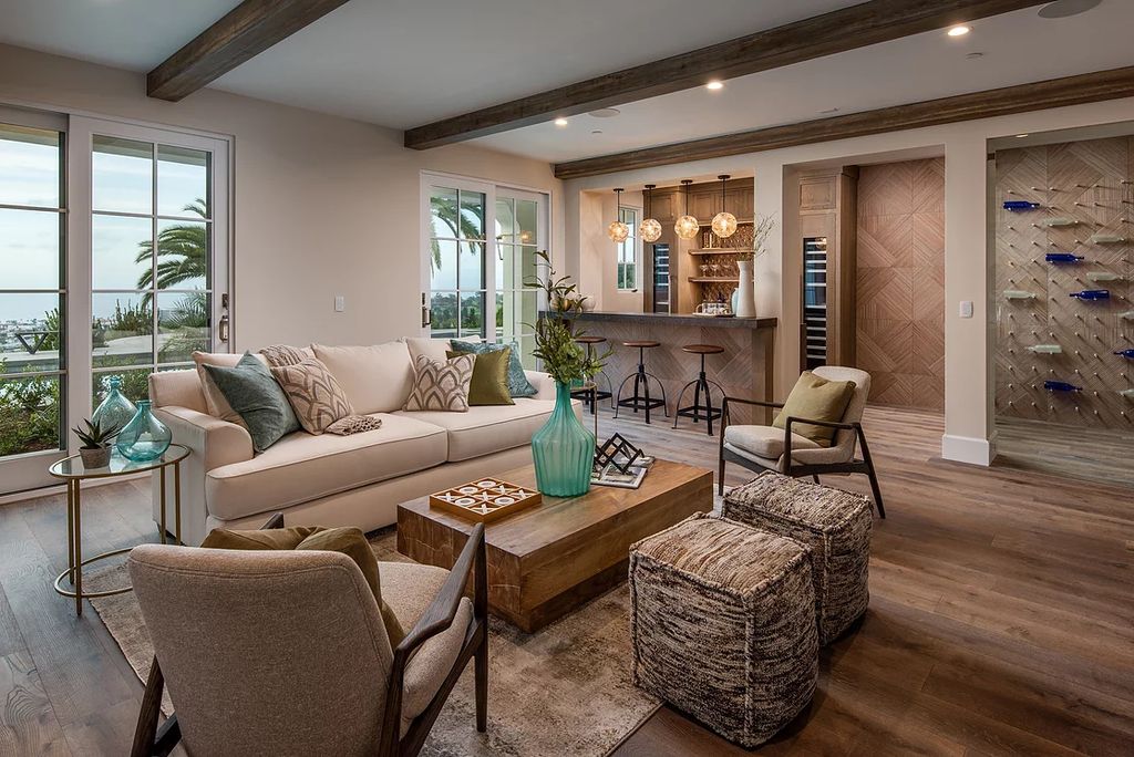 The Home in La Jolla is a Brand new construction on Muirlands Drive with panoramic ocean, village, and golf course views now available for sale. This home located at 1206 Muirlands Dr, La Jolla, California; offering 8 bedrooms and 8 bathrooms with over 7,700 square feet of living spaces.