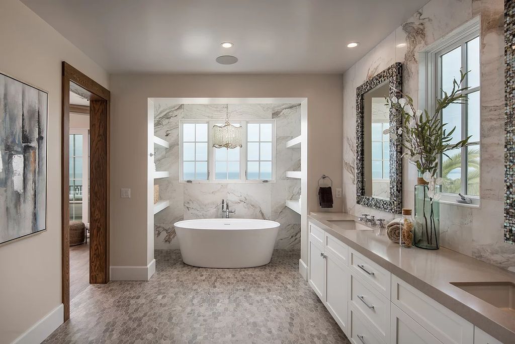 The Home in La Jolla is a Brand new construction on Muirlands Drive with panoramic ocean, village, and golf course views now available for sale. This home located at 1206 Muirlands Dr, La Jolla, California; offering 8 bedrooms and 8 bathrooms with over 7,700 square feet of living spaces.