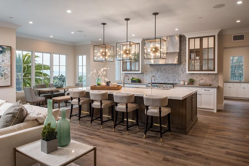 The Home in La Jolla is a Brand new construction on Muirlands Drive with panoramic ocean, village, and golf course views now available for sale. This home located at 1206 Muirlands Dr, La Jolla, California; offering 8 bedrooms and 8 bathrooms with over 7,700 square feet of living spaces.