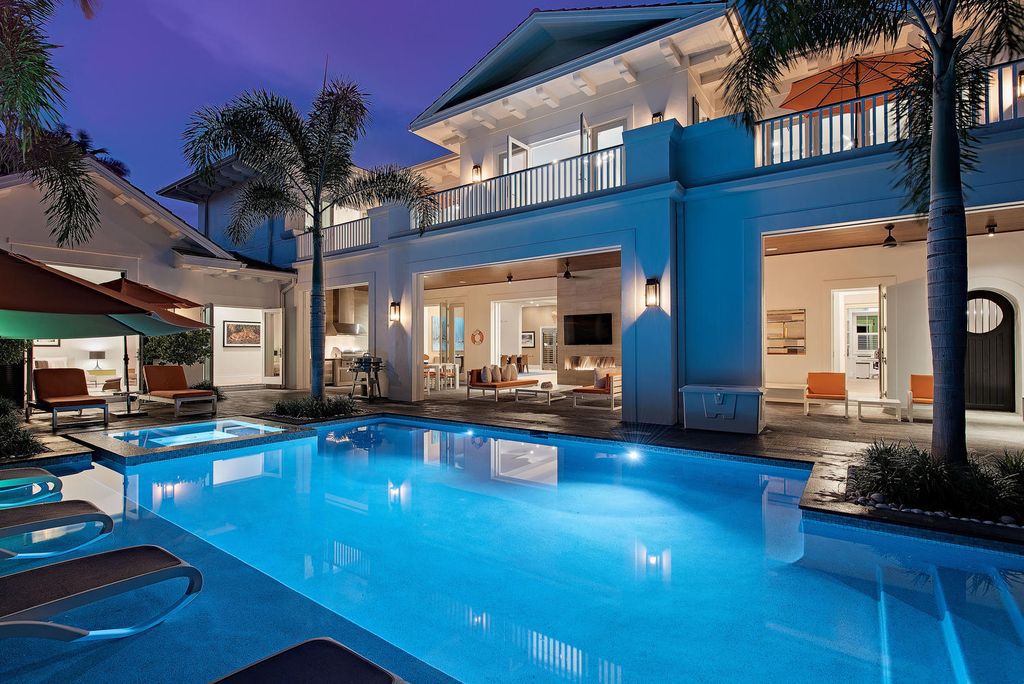 Classic Floridian style home situated at the heart of Old Naples, Florida