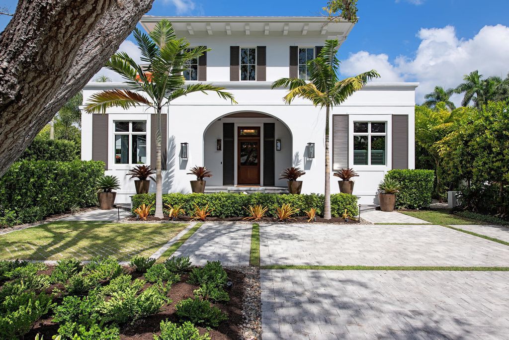 Classic Floridian style home situated at the heart of Old Naples, Florida
