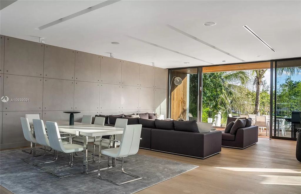 The Miami Beach Home is a new construction modern masterpiece located within the serene gated community of Normandy Isle now available for sale. This home located at 770 S Shore Dr, Miami Beach, Florida; offering 4 bedrooms and 5 bathrooms with over 5,000 square feet of living spaces.