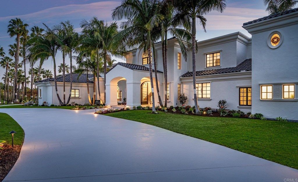 The Rancho Santa Fe Mediterranean Home is a luxurious property with breathtaking sunsets and panoramic views to the ocean now available for sale. This home located at 6823 Spyglass Ln, Rancho Santa Fe, California; offering 6 bedrooms and 7 bathrooms with over 7,300 square feet of living spaces.