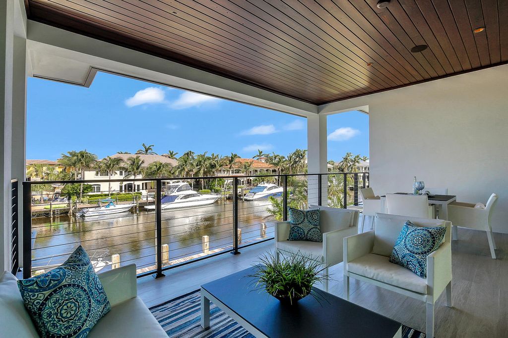 The Florida Waterfront Home is an exceptional estate with immaculate contemporary finishes designed by Zahn Builders now available for sale. This home located at 2431 NE 32nd Ct, Lighthouse Point, Florida; offering 5 bedrooms and 6 bathrooms with over 5,600 square feet of living spaces.