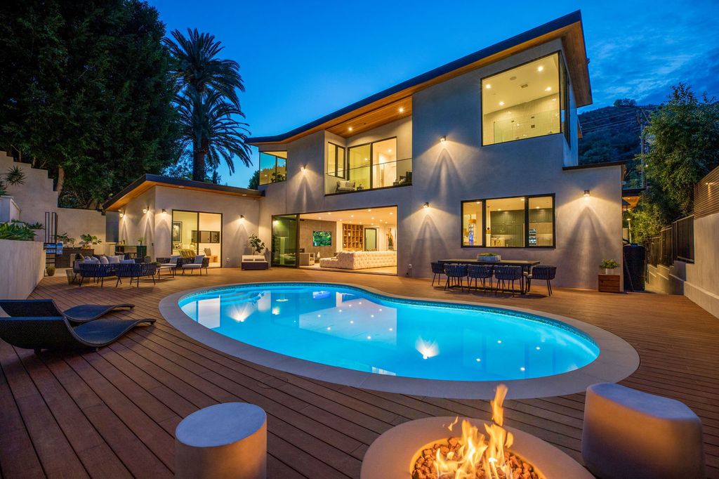 The Beverly Hills Home is a magnificent newly completed architectural residence with great volume and scale now available for sale. This home located at 2220 Coldwater Canyon Dr, Beverly Hills, California; offering 4 bedrooms and 5 bathrooms with over 4,200 square feet of living spaces.