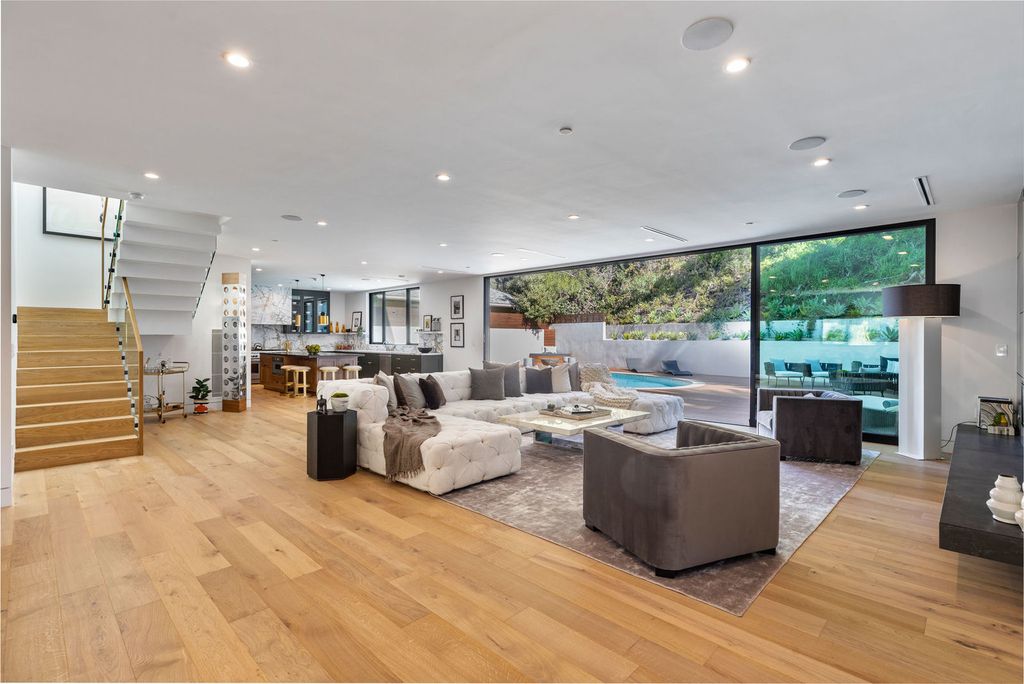 The Beverly Hills Home is a magnificent newly completed architectural residence with great volume and scale now available for sale. This home located at 2220 Coldwater Canyon Dr, Beverly Hills, California; offering 4 bedrooms and 5 bathrooms with over 4,200 square feet of living spaces.