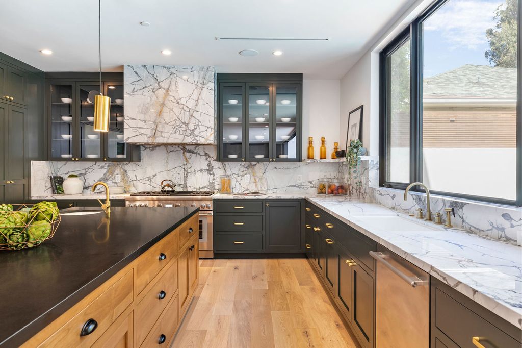 The Beverly Hills Home is a magnificent newly completed architectural residence with great volume and scale now available for sale. This home located at 2220 Coldwater Canyon Dr, Beverly Hills, California; offering 4 bedrooms and 5 bathrooms with over 4,200 square feet of living spaces.