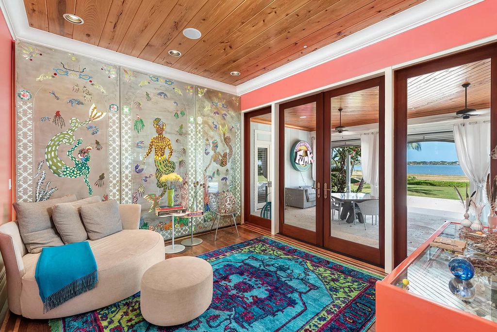 The Waterfront Estate is a Bermuda-Colonial style home has endless wide-water views of the St. Lucie River and Inlet now available for sale. This home located at 3015 SE Saint Lucie Blvd, Stuart, Florida; offering 4 bedrooms and 7 bathrooms with over 7,700 square feet of living spaces.