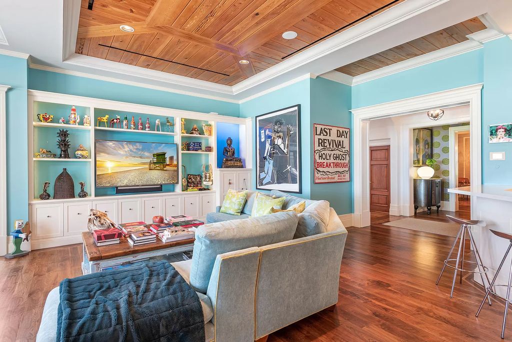 The Waterfront Estate is a Bermuda-Colonial style home has endless wide-water views of the St. Lucie River and Inlet now available for sale. This home located at 3015 SE Saint Lucie Blvd, Stuart, Florida; offering 4 bedrooms and 7 bathrooms with over 7,700 square feet of living spaces.