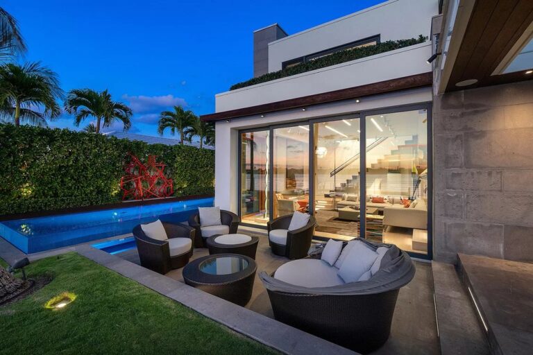 View of Stunning Ultra Modern Smart Home in Palm Beach Sells for $11,887,000