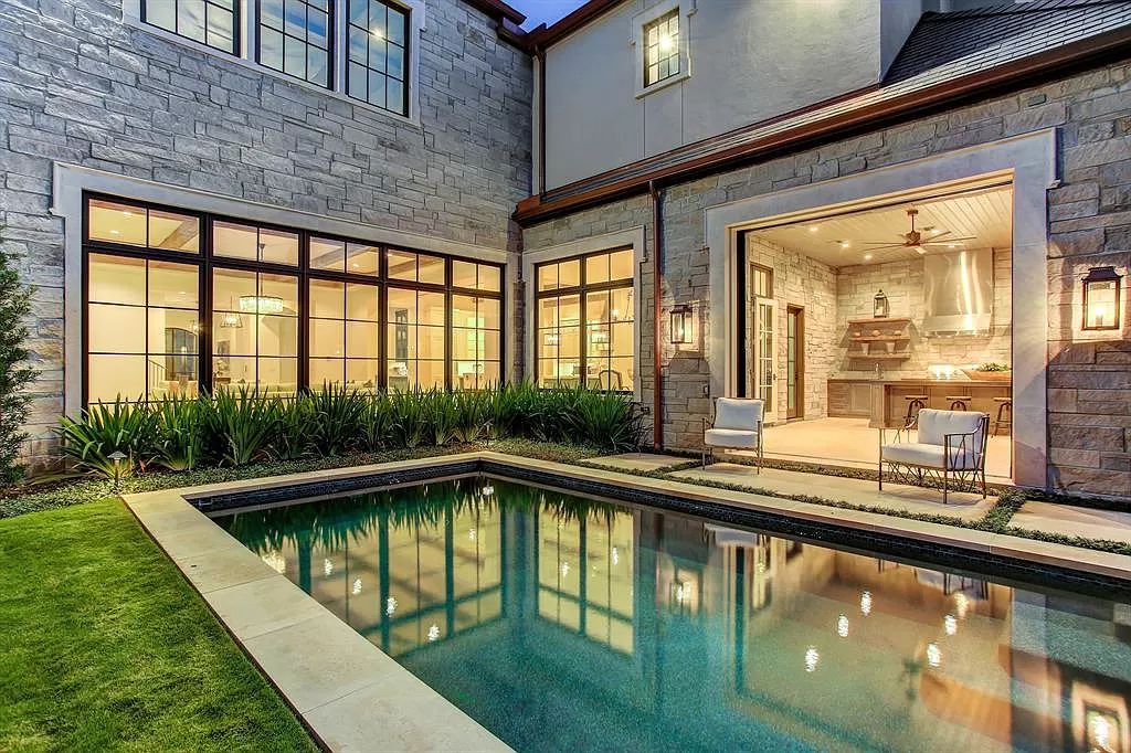 The Home in Houston is an English countryside styled estate in prestigious Tanglewood neighborhood featuring timeless architecture now available for sale. This home located at 5554 Longmont Dr, Houston, Texas; offering 4 bedrooms and 7 bathrooms with over 9,100 square feet of living spaces. 