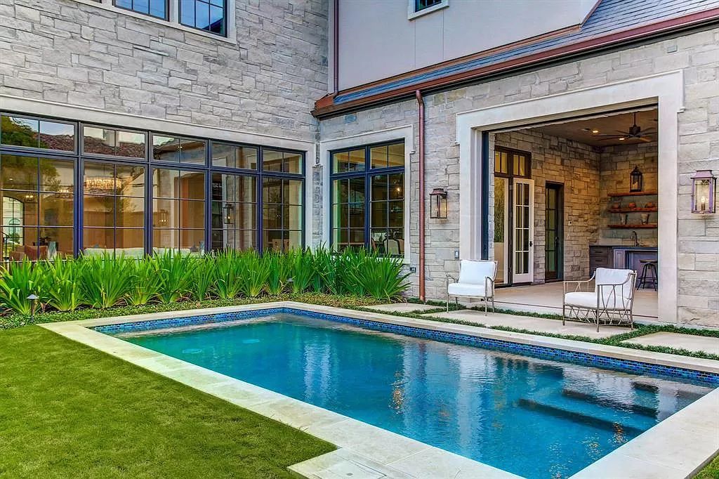 The Home in Houston is an English countryside styled estate in prestigious Tanglewood neighborhood featuring timeless architecture now available for sale. This home located at 5554 Longmont Dr, Houston, Texas; offering 4 bedrooms and 7 bathrooms with over 9,100 square feet of living spaces. 