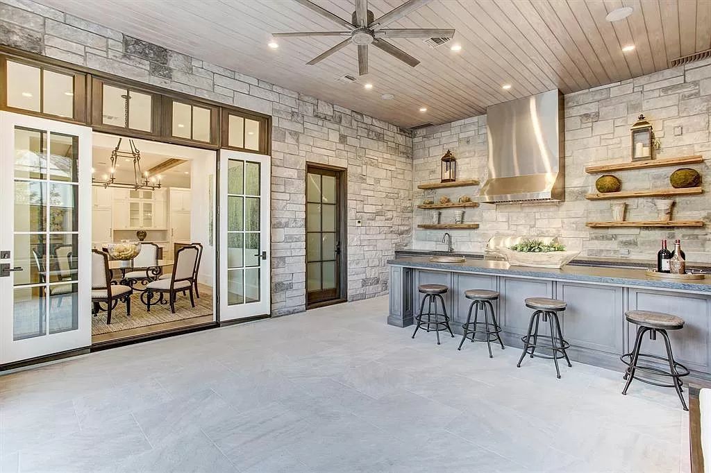 The Home in Houston is an English countryside styled estate in prestigious Tanglewood neighborhood featuring timeless architecture now available for sale. This home located at 5554 Longmont Dr, Houston, Texas; offering 4 bedrooms and 7 bathrooms with over 9,100 square feet of living spaces. 