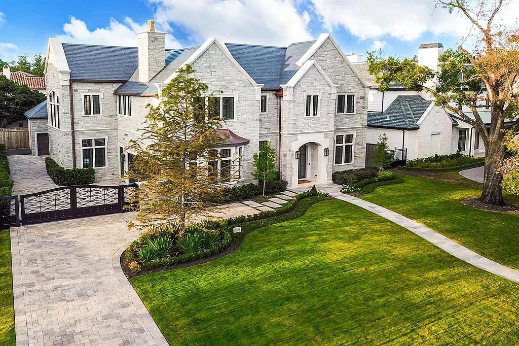 The Home in Houston is an English countryside styled estate in prestigious Tanglewood neighborhood featuring timeless architecture now available for sale. This home located at 5554 Longmont Dr, Houston, Texas; offering 4 bedrooms and 7 bathrooms with over 9,100 square feet of living spaces. 