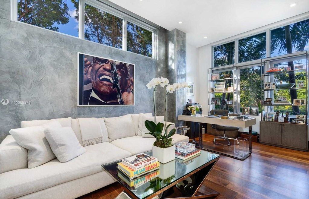 The Miami Beach Villa is a luxurious home perfect for entertaining with large manicured garden and full outdoor kitchen now available for sale. This home located at 1220 S Biscayne Point Rd, Miami Beach, Florida; offering 6 bedrooms and 6 bathrooms with over 5,400 square feet of living spaces.