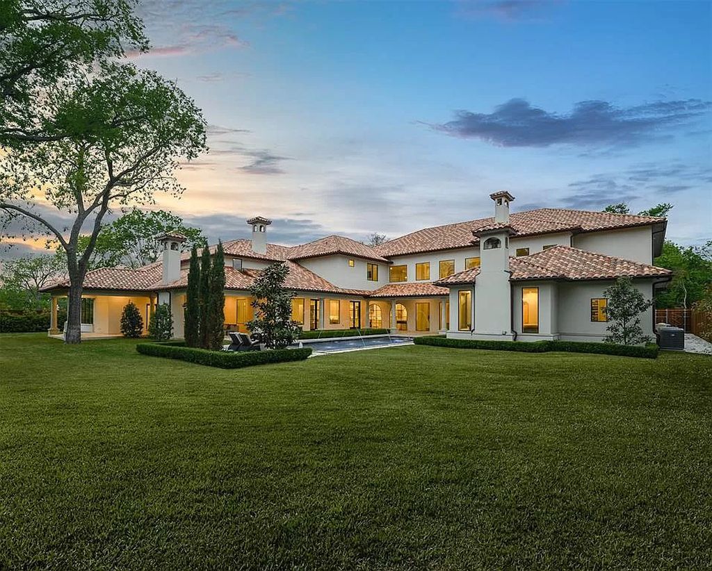 The Custom Home in Texas is a sophisticated Preston Hollow Estate masterfully custom built in 2018 on lushly landscaped now available for sale. This home located at 5400 Edlen Dr, Dallas, Texas; offering 5 bedrooms and 10 bathrooms with over 15,900 square feet of living spaces.