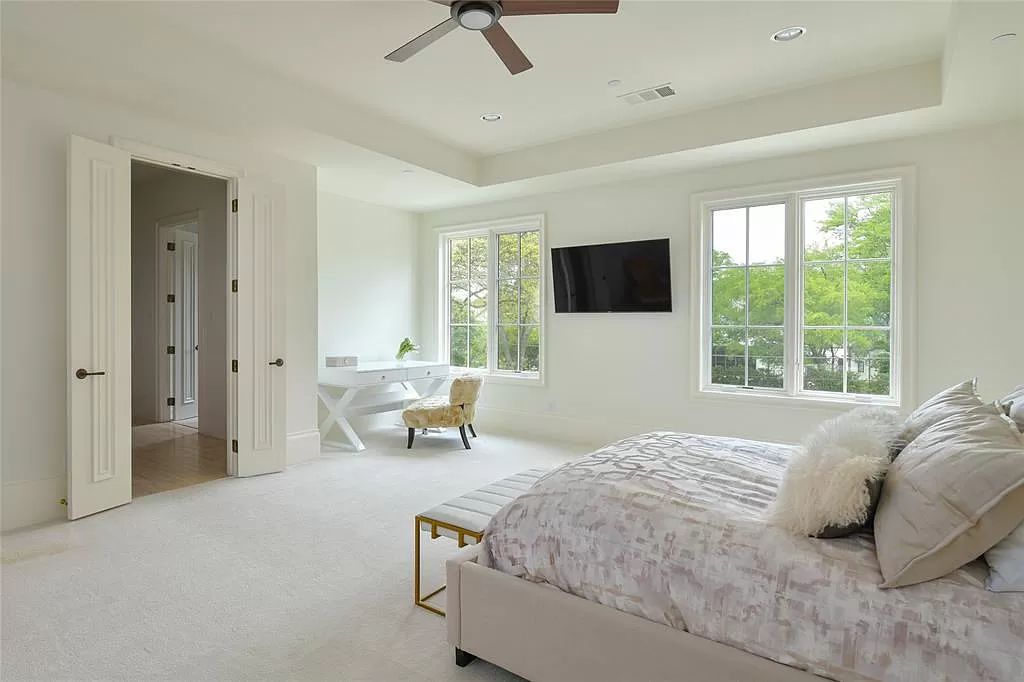The Custom Home in Texas is a sophisticated Preston Hollow Estate masterfully custom built in 2018 on lushly landscaped now available for sale. This home located at 5400 Edlen Dr, Dallas, Texas; offering 5 bedrooms and 10 bathrooms with over 15,900 square feet of living spaces.