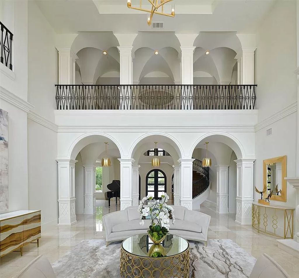 The Custom Home in Texas is a sophisticated Preston Hollow Estate masterfully custom built in 2018 on lushly landscaped now available for sale. This home located at 5400 Edlen Dr, Dallas, Texas; offering 5 bedrooms and 10 bathrooms with over 15,900 square feet of living spaces.