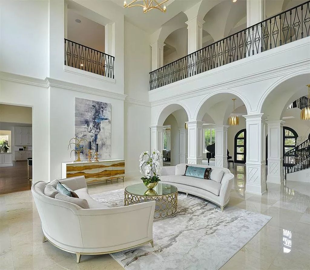 The Custom Home in Texas is a sophisticated Preston Hollow Estate masterfully custom built in 2018 on lushly landscaped now available for sale. This home located at 5400 Edlen Dr, Dallas, Texas; offering 5 bedrooms and 10 bathrooms with over 15,900 square feet of living spaces.