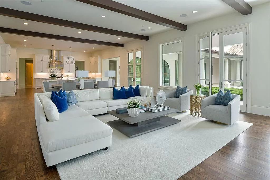 The Custom Home in Texas is a sophisticated Preston Hollow Estate masterfully custom built in 2018 on lushly landscaped now available for sale. This home located at 5400 Edlen Dr, Dallas, Texas; offering 5 bedrooms and 10 bathrooms with over 15,900 square feet of living spaces.