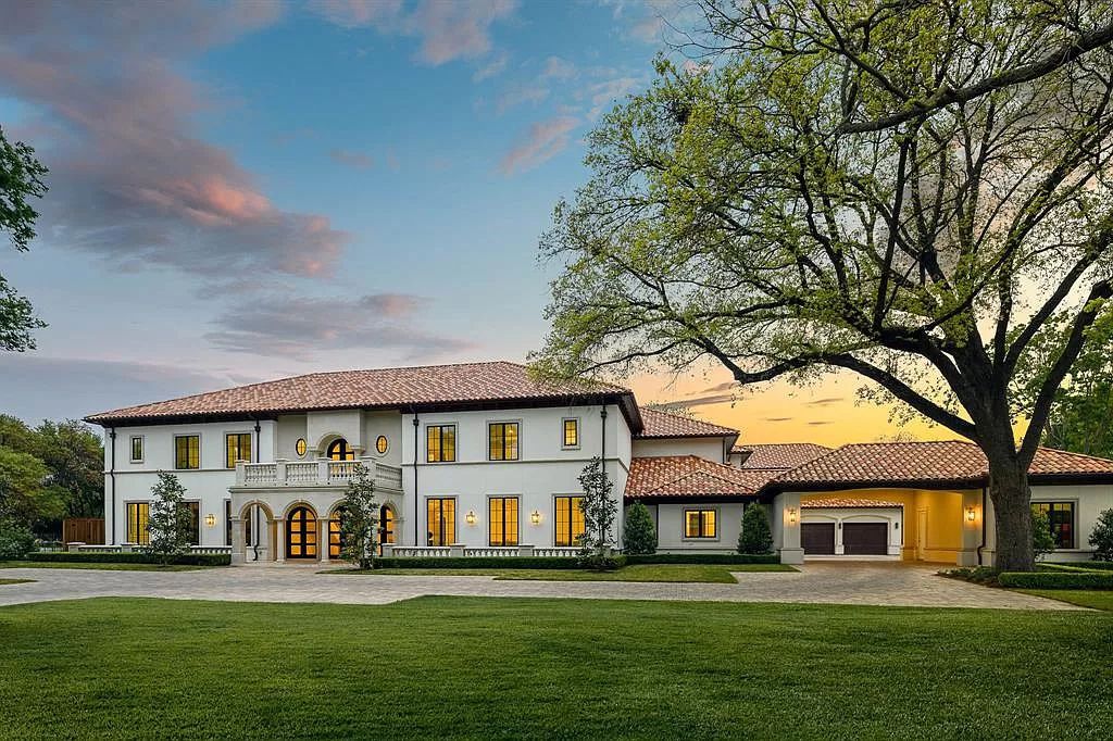 The Custom Home in Texas is a sophisticated Preston Hollow Estate masterfully custom built in 2018 on lushly landscaped now available for sale. This home located at 5400 Edlen Dr, Dallas, Texas; offering 5 bedrooms and 10 bathrooms with over 15,900 square feet of living spaces.