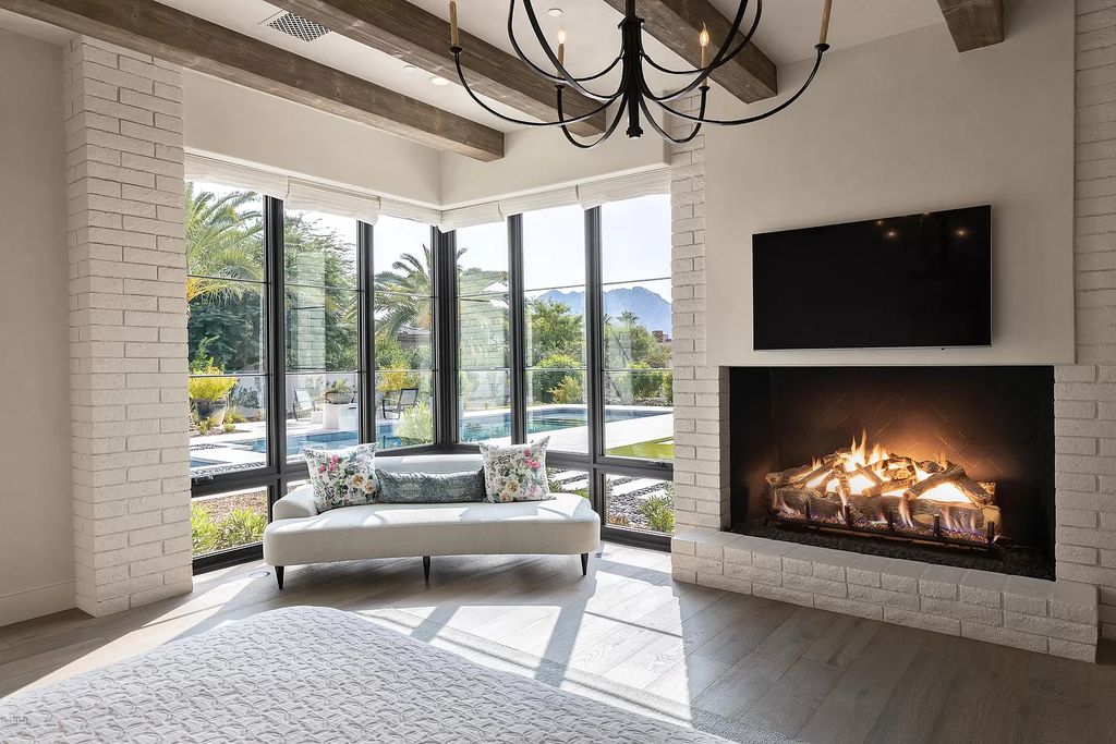 The Modern Hacienda in Coveted Paradise Valley is a luxurious custom home with remarkable quality & workmanship now available for sale. This home located at 5353 E Sanna St, Paradise Valley, Arizona; offering 5 bedrooms and 6 bathrooms with over 6,600 square feet of living spaces.