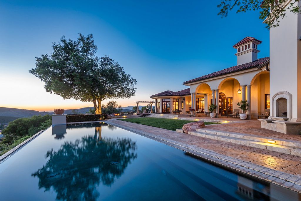 The World Class Italian Villa in Westlake Village is the absolute crown jewel of guard gated North Ranch Country Club Estates now available for sale. This home located at 4994 Summit View Dr, Westlake Village, California; offering 4 bedrooms and 11 bathrooms with over 17,000 square feet of living spaces.
