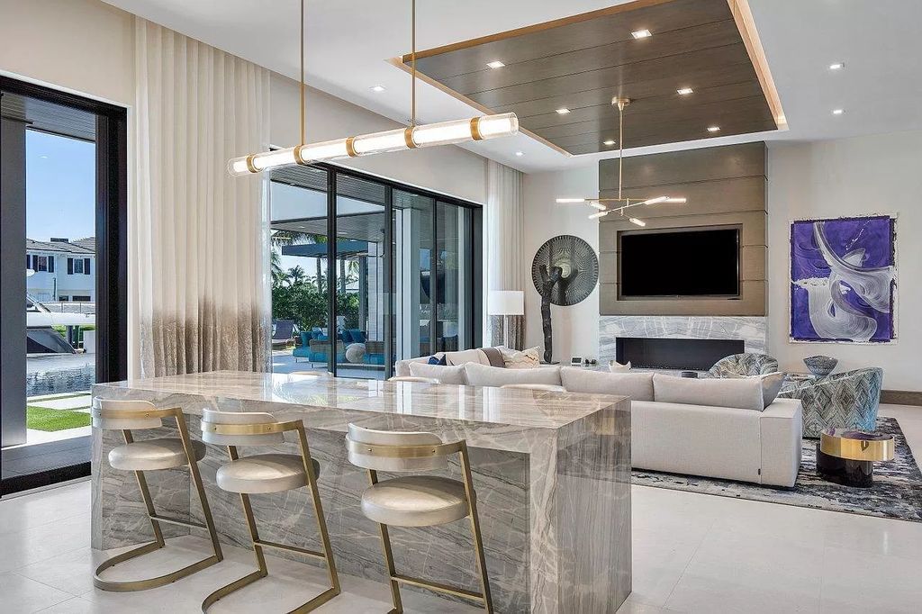 The New Construction Home in Boca Raton is a modern masterpiece was built at highest standards of luxury level now available for sale. This home located at 144 W Coconut Palm Rd, Boca Raton, Florida; offering 7 bedrooms and 10 bathrooms with over 8,500 square feet of living spaces.