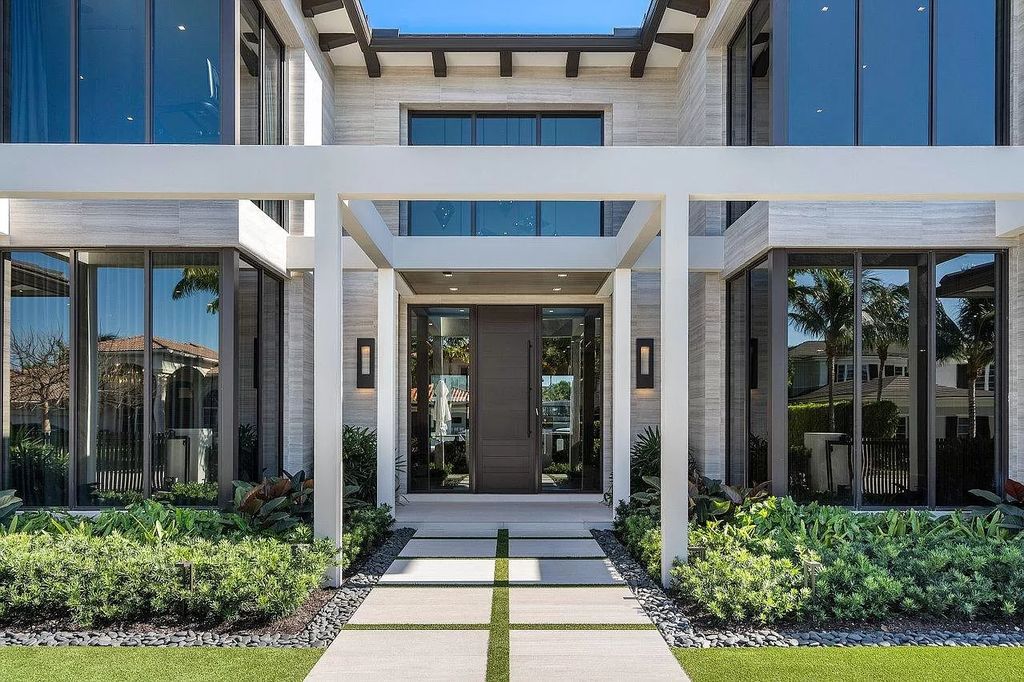The New Construction Home in Boca Raton is a modern masterpiece was built at highest standards of luxury level now available for sale. This home located at 144 W Coconut Palm Rd, Boca Raton, Florida; offering 7 bedrooms and 10 bathrooms with over 8,500 square feet of living spaces.