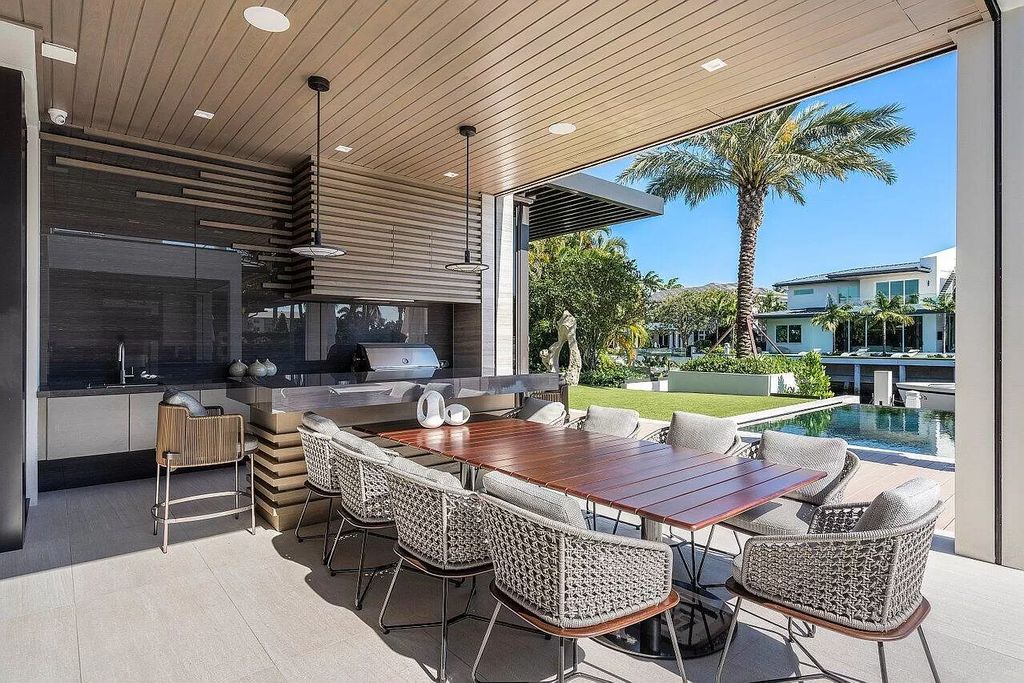 The New Construction Home in Boca Raton is a modern masterpiece was built at highest standards of luxury level now available for sale. This home located at 144 W Coconut Palm Rd, Boca Raton, Florida; offering 7 bedrooms and 10 bathrooms with over 8,500 square feet of living spaces.