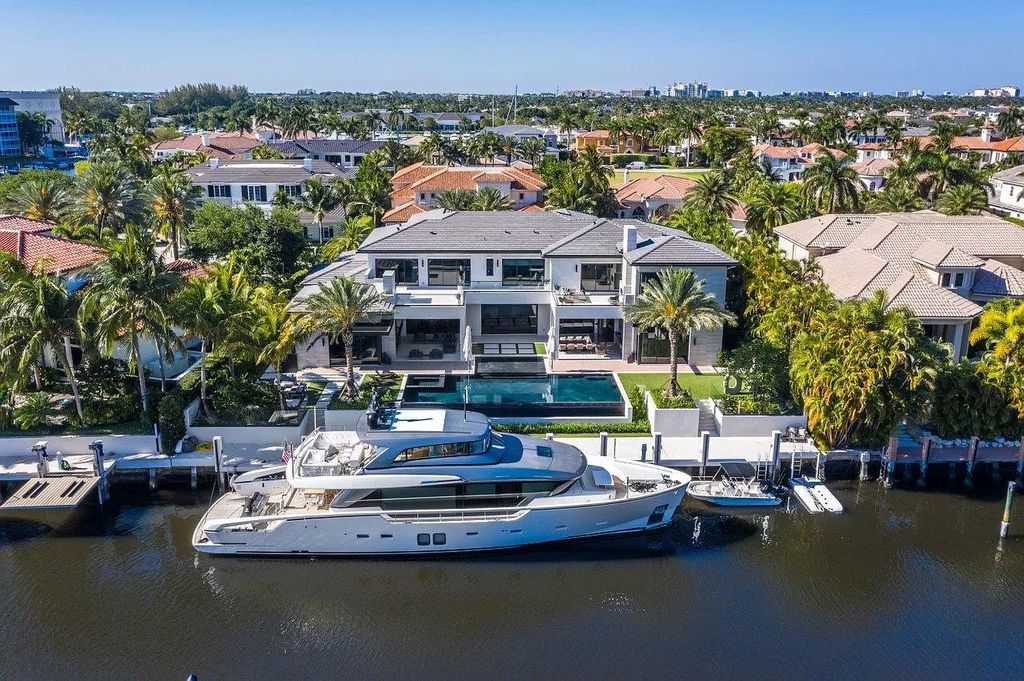 The New Construction Home in Boca Raton is a modern masterpiece was built at highest standards of luxury level now available for sale. This home located at 144 W Coconut Palm Rd, Boca Raton, Florida; offering 7 bedrooms and 10 bathrooms with over 8,500 square feet of living spaces.