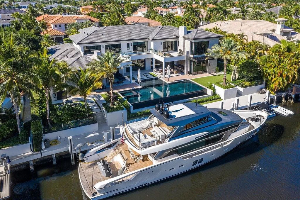 The New Construction Home in Boca Raton is a modern masterpiece was built at highest standards of luxury level now available for sale. This home located at 144 W Coconut Palm Rd, Boca Raton, Florida; offering 7 bedrooms and 10 bathrooms with over 8,500 square feet of living spaces.
