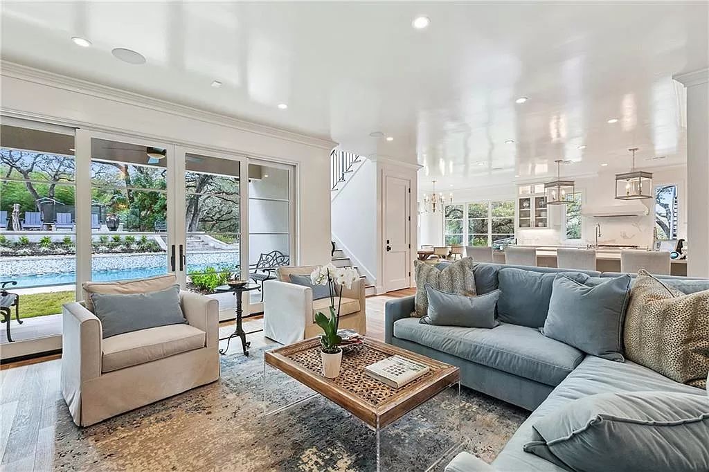 The gorgeous contemporary home in Austin is an elegant home which is privately gated for peace and security now available for sale. This home located at 3604 Westlake Dr, Austin, Texas; offering 5 bedrooms and 5 bathrooms with over 5,600 square feet of living spaces.