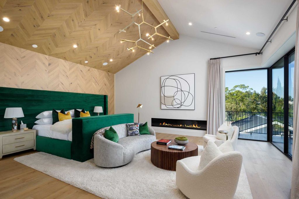 The Modern Farmhouse in Encino is a marvel at the grand scale, gorgeous fixtures, layered textures, and sleek design now available for sale. This home located at 17015 Adlon Rd, Encino, California; offering 6 bedrooms and 10 bathrooms with over 8,900 square feet of living spaces. 