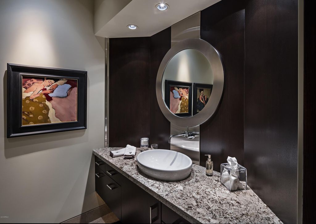 This Stunning Desert Mountain Home in Arizona is world-class art piece created by a perfect combination between prestigious Platinum Homes and talent architect Bing Hu